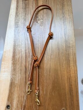 Clare V knotted leather shoulder strap with O rings in cuoio NWT $125
